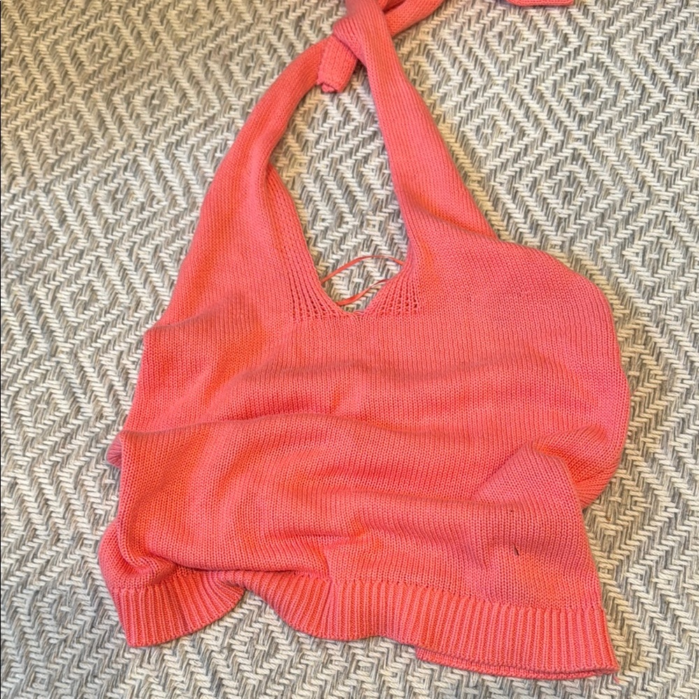 REVOLVE Coral Crop Top